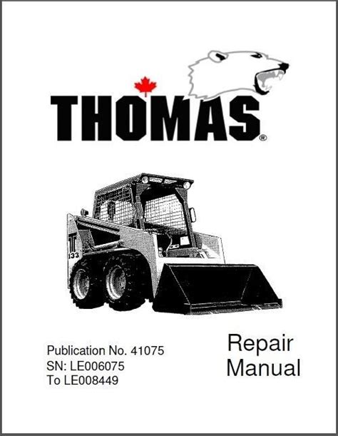 thomas t133 skid steer|thomas t133 repair manual pdf.